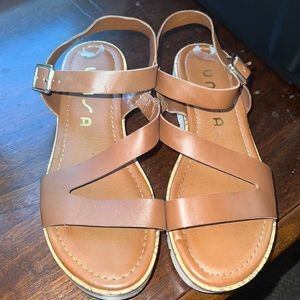 Tan sandals